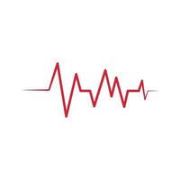 Heartbeat Cardiogram Icon Vector Logo