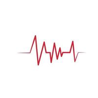 Heartbeat Cardiogram Icon Vector Logo