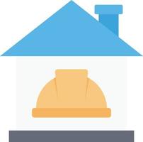 ilustración de vector de casa de trabajador en un fondo. símbolos de calidad premium. iconos vectoriales para concepto y diseño gráfico.