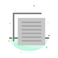 Document File User Interface Abstract Flat Color Icon Template vector