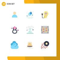 9 Flat Color concept for Websites Mobile and Apps pollution celebrate boosting women eight Editable Vector Design Elements