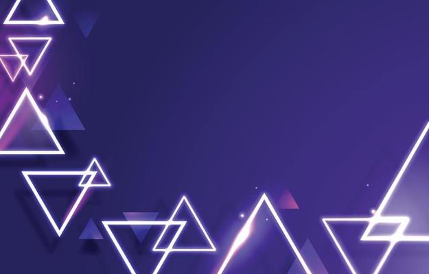 Glowing Purple Triangular Abstract Pattern