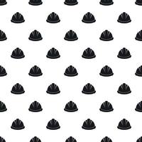 Construction helmet pattern, simple style vector