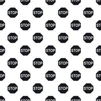 Stop sign pattern, simple style vector