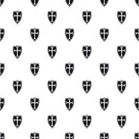 Protective shield pattern, simple style vector