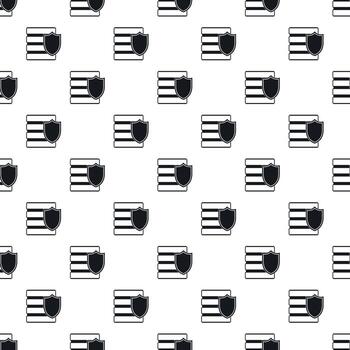 Data security pattern, simple style vector