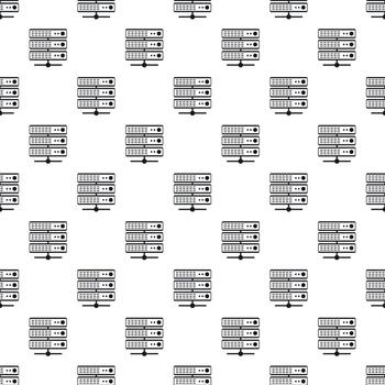 Database pattern, simple style vector