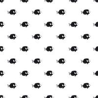 Surgeon fish pattern, simple style vector