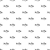 Salmon fish pattern, simple style vector