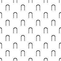 Iron arch pattern, simple style vector