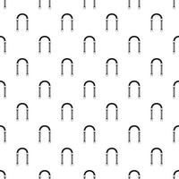 Iron arch pattern, simple style vector