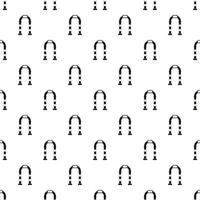 Metal arch pattern, simple style vector