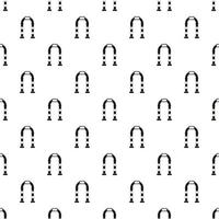 Metal arch pattern, simple style vector