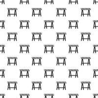 Prohibitory road sign pattern, simple style vector