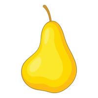 Pear icon, cartoon style vector