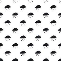 Clouds and hail pattern, simple style vector