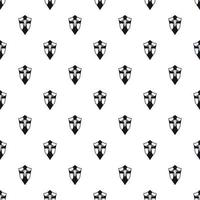 Combat shield with ornamentation pattern vector