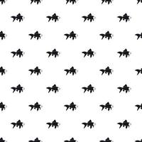 Goldfish pattern, simple style vector