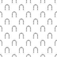 Oval arch pattern, simple style vector