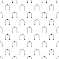 Steel arch pattern, simple style vector