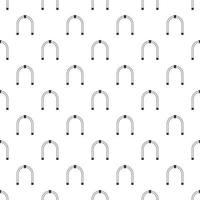 Steel arch pattern, simple style vector