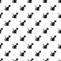 Cat pattern, simple style vector