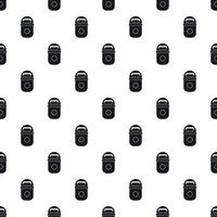 Trash can pattern, simple style vector