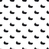Shells from egg pattern, simple style vector