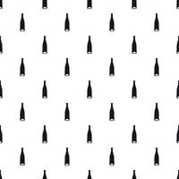 Empty bottle of champagne pattern, simple style vector