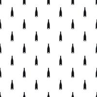 Empty bottle of champagne pattern, simple style vector