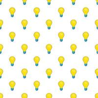 Bulb pattern, cartoon style vector