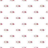 UK and Japan flags crossed pattern, cartoon style vector