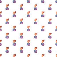 Language translator pattern, cartoon style vector