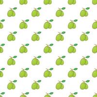 Olives branch with leaves pattern, cartoon style vector