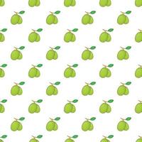 Olives branch with leaves pattern, cartoon style vector