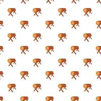 Work bench with the log pattern, cartoon style vector