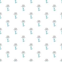 Manipulator arm pattern, cartoon style vector