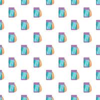 Futuristic transparent mobile smartphone pattern vector