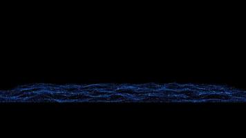 animation de fond de flux de surface bleu abstrait video