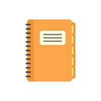 Notebook foreign language icon flat isolated vector