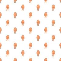 Two fingers down gesture pattern, cartoon style vector