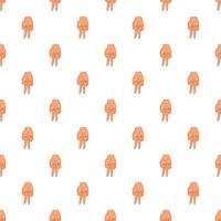 Two fingers down gesture pattern, cartoon style vector