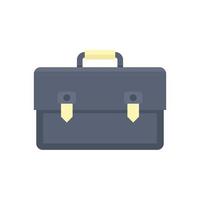 Estimator briefcase icon flat isolated vector