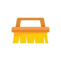 Cleaning brush icon flat isolated vector