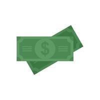 Cash realtor icon flat isolated vector