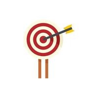 Pr specialist target icon flat isolated vector