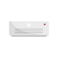 Room service air conditioner icon flat isolated vector