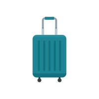 Room service travel bag icon flat isolated vector