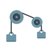 Physics weight icon flat isolated vector