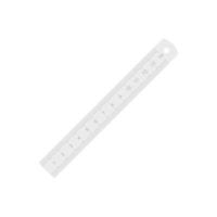 Metal ruler icon flat isolated vector